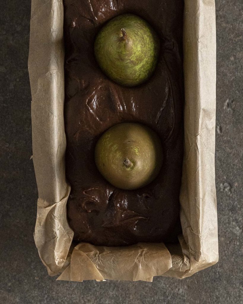 Schokokuchen mit Birnen I Rezept für einen modernen Klassiker